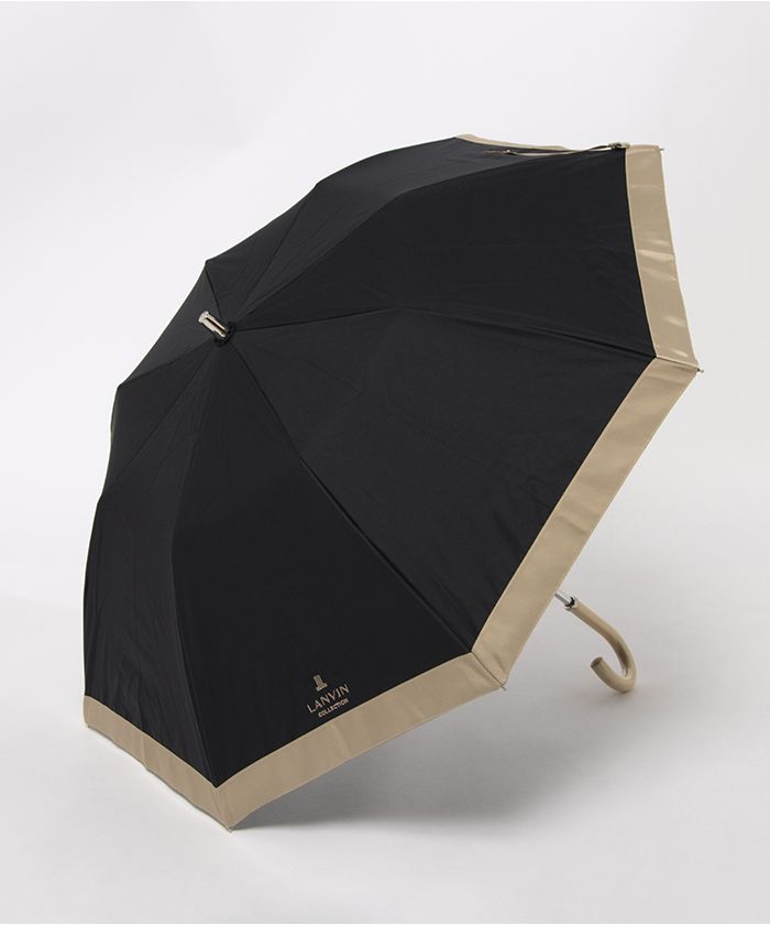 新品♡ LANVIN 晴雨兼用 折りたたみ傘 ブラック　ランバンコレクション LANVIN COLLECTION ランバンコレクション 晴雨兼用日傘