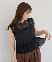 Green Parks/グリーン パークス Green Parks ・ELENCARE DUE ドッキングレースブラウス/508171362