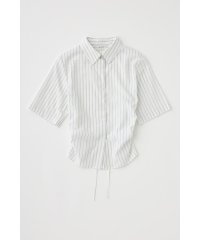 moussy/STRIPE BACK LACE UP シャツ/508184130