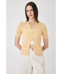 moussy/COTTON KNIT OPENWORK カーディガン/508184132