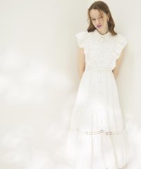 AND COUTURE/コットンレースフリルシャツワンピース/508184143
