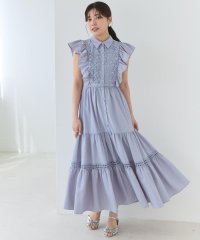 AND COUTURE/コットンレースフリルシャツワンピース/508184143