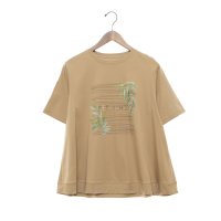 EGLANTINE/エグランティーヌ EGLANTINE バイオスムース プリント箔ロゴ半袖Tシャツ/508184374