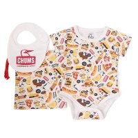 CHUMS/チャムス CHUMS 日本正規品 ロンパース セット 男の子 女の子 夏 春 肌着 半袖 カバーオール スタイ セット コットン 綿 100％ 巾着 70 80/508186233