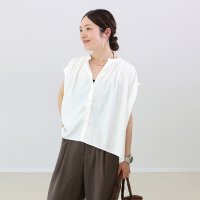 Aletta vita/アレッタ ヴィータ Aletta vita シワ加工前開きフレンチギャザーブラウス/508186244