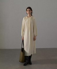 DECADE CLASSIC/ディケイドクラシック DECADE CLASSIC DECADE CLASSIC ギャザーネック ロングワンピース/508186254