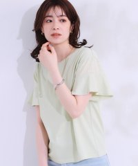 SHOO・LA・RUE　DRESKIP/【S－LL/ひんやり】女性らしさを惹き立てる お袖シアーフリルトップス/508186680