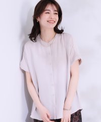 SHOO・LA・RUE/【洗える/S－LL/プチプラ】梨地バンドカラーシャツ/508186683