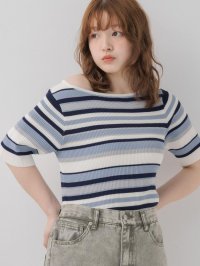 RETRO GIRL/レトロガール RETRO GIRL ボーダー2way半袖NT/508186795