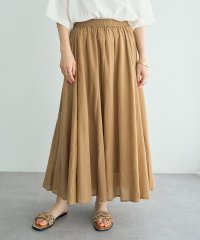 YECCA VECCA/イェッカ ヴェッカ YECCA VECCA 綿レーヨンギャザーロングスカート/508186961