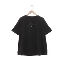 BRODIAEA/ブローディア BRODIAEA PREMIUMスムース YESスパンコール刺繍半袖Tシャツ/508187364