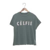 EGLANTINE/エグランティーヌ EGLANTINE ローズペトール加工 CELFIEロゴプリントTシャツ/508187379