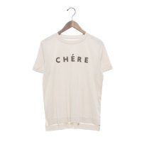 EGLANTINE/エグランティーヌ EGLANTINE ローズペトール加工 CHEREパイルロゴ半袖Tシャツ/508187380