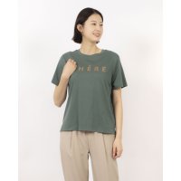 EGLANTINE/エグランティーヌ EGLANTINE ローズペトール加工 CHEREパイルロゴ半袖Tシャツ/508187380
