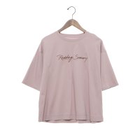 EGLANTINE/エグランティーヌ EGLANTINE バイオスムース ロゴ刺繍5分袖Tシャツ/508187389