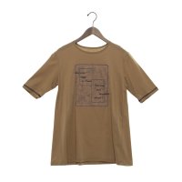 BRODIAEA/ブローディア BRODIAEA シルケットコットン パリの風景×チュールデザイン半袖Tシャツ/508187397