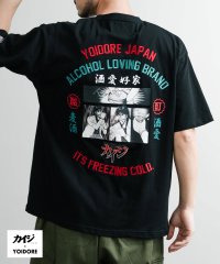 Rocky Monroe/ロッキーモンロー Rocky Monroe プリントT 半袖 コラボ カイジ YOIDORE メンズ レディース カットソー Tシャツ 酔いどれ イラスト漫画 /508187568