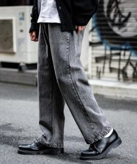 Rocky Monroe/ロッキーモンロー Rocky Monroe ワイドパンツ デニム メンズ レディース ジーパン ジーンズ テーパード リラックス ゆったり ゆるパン ルーズ ケ/508187569