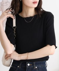 atONE/アットワン atONE メロウリブ5分袖カットソー/508187596