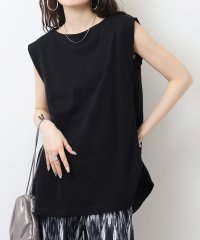 atONE/アットワン atONE 肩タックノースリーブボートネックTシャツ/508187598