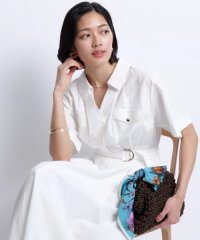 JUSGLITTY/シャーリングシャツワンピース/508187693