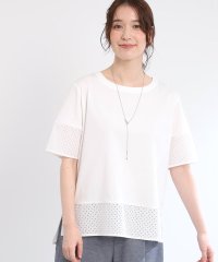 リフレクト Reflect 【E－QUALITY／手洗い可】コットンレースドッキングTシャツ