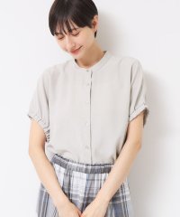 Dessin/【洗える】バンドカラー袖ギャザーブラウス/508187969