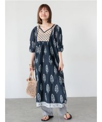 Lugnoncure/【INDIA made】花柄プリントワンピース/508188003