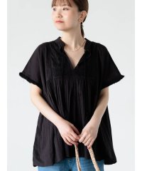 Lugnoncure/【INDIA made】タッセル付き刺繍ブラウス/508188006
