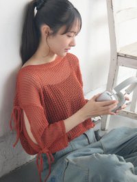 RETRO GIRL/レトロガール RETRO GIRL 肩スリットメッシュNT/508188032