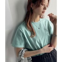 Classical Elf/クラシカルエルフ Classical Elf 《JaVaジャバコラボ》大人カジュアルにぴったり！綿100％英字胸刺繍ピグメント加工Tシャツ（半袖）/508188188