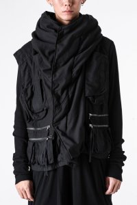JULIUS/ユリウス JULIUS COTTON SATIN BACK VEST/508188260