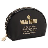 MARY QUANT/マリークワント MARY QUANT ゴールドロゴプリント ラウンドポーチ/508188318