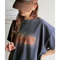Classical Elf/クラシカルエルフ Classical Elf 1枚で着映える。平和グラフィックスプレー風ロゴ半袖Tシャツ(オーバーサイズ）/508188502