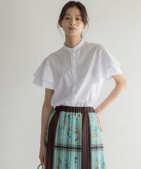 KUMIKYOKU（LARGE SIZE）/コットンレーヨンシャーティング ブラウス/508188523
