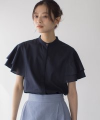 KUMIKYOKU（LARGE SIZE）/コットンレーヨンシャーティング ブラウス/508188523