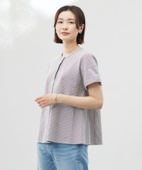 J.PRESS LADIES/【洗える・抗菌防臭・吸水速乾】サッカージャージー フレンチスリーブ カットソー/508188530