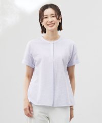 J.PRESS LADIES/【洗える・抗菌防臭・吸水速乾】サッカージャージー フレンチスリーブ カットソー/508188530