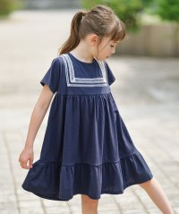 KUMIKYOKU KIDS/【110－140cm】セーラーレース ワンピース/508188536