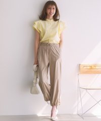 KUMIKYOKU（LARGE SIZE）/【UVケア・接触冷感】ポリエステルレーヨンツイル パンツ/508188546