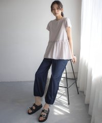 KUMIKYOKU（LARGE SIZE）/【UVケア・接触冷感】ポリエステルレーヨンツイル パンツ/508188546