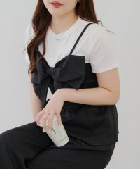 NICE CLAUP/OLIVE des OLIVE OUTLET/【SET UP】ドッキングリボントップス×タックワイドパンツ/508188551
