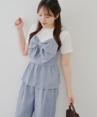 NICE CLAUP/OLIVE des OLIVE OUTLET/【SET UP】ドッキングリボントップス×タックワイドパンツ/508188551