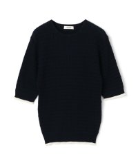 MACPHEE/コットンナイロンケーブル ハーフスリーブプルオーバー/508188653
