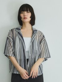 VICKY/ビッキー VICKY グラデーションストライプシャツ≪手洗い可能≫/508188803