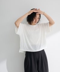 Green Parks/グリーン パークス Green Parks 5分袖フリルカットプルオーバー/508188820