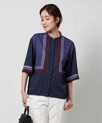 UNITED ARROWS/パネルプリント バンドカラー シャツ/508188868