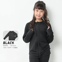 auni/アウニイ auni ラッシュガード キッズ 水着 接触冷感 Q－MAX UPF50+ 98% UVカット 夏 ハイネック フード無し 軽量 速乾 長袖 指穴付き/508189225