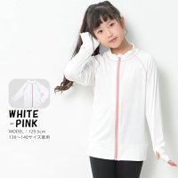 auni/アウニイ auni ラッシュガード キッズ 水着 接触冷感 Q－MAX UPF50+ 98% UVカット 夏 ハイネック フード無し 軽量 速乾 長袖 指穴付き/508189225