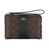 COACH/コーチ COACH ポーチ CW854 コーナー ジップ リストレット シグネチャー ストライプ レディース/508189324